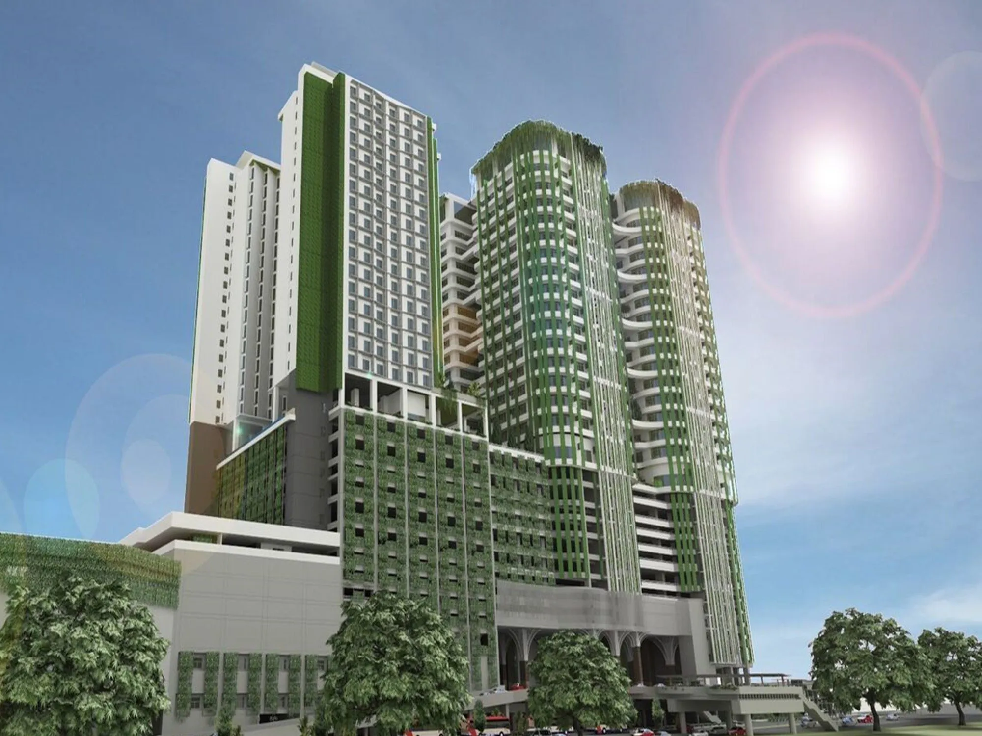 1 Powerhouse, a GreenRE Gold certified office, hotel and podium development in Bandar Utama