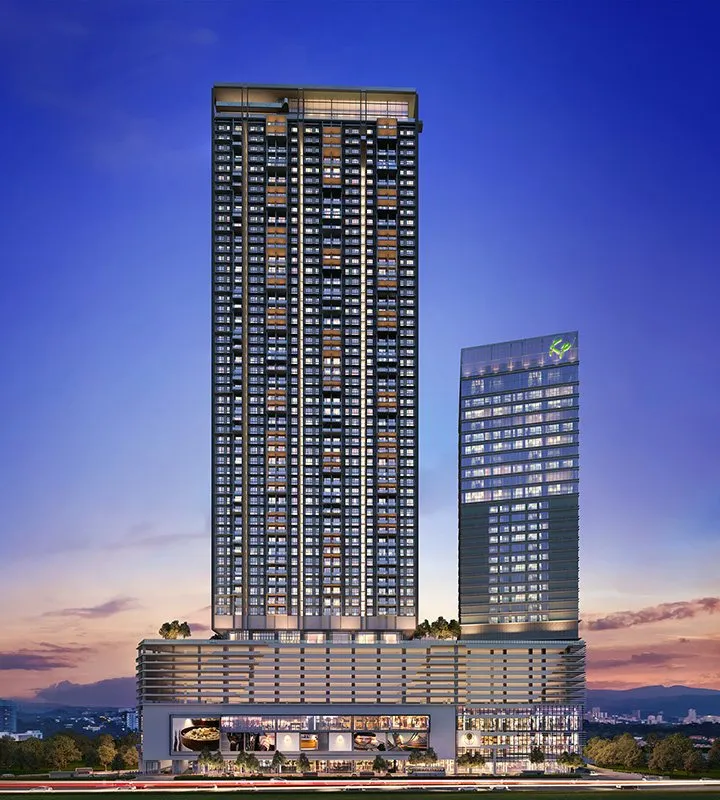 Façade of Bloomsvale Residence, a GreenRE Platinum residential development in Kuala Lumpur